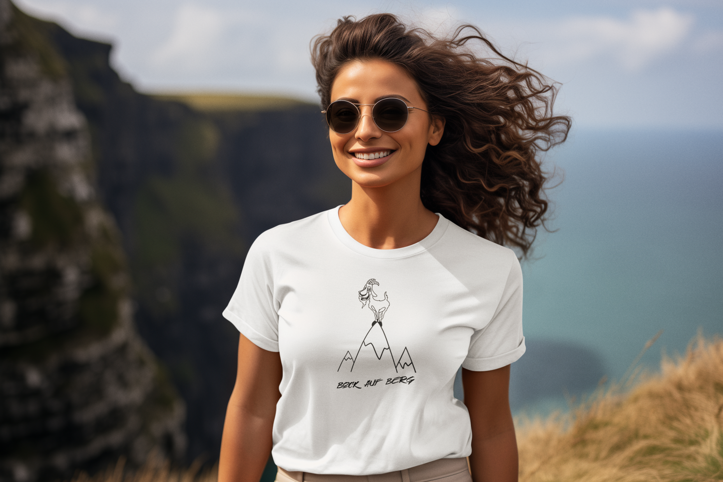 Bock auf Berg - Frauen Sport T-Shirt